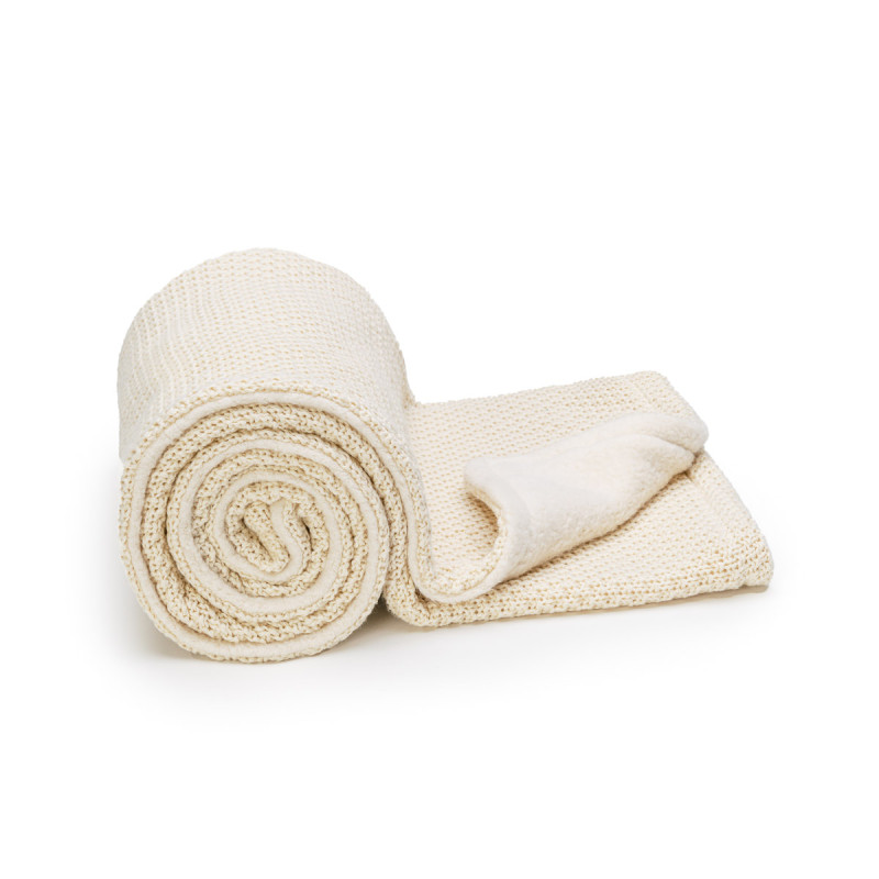 T-TOMI Knitted blanket WARM Cream