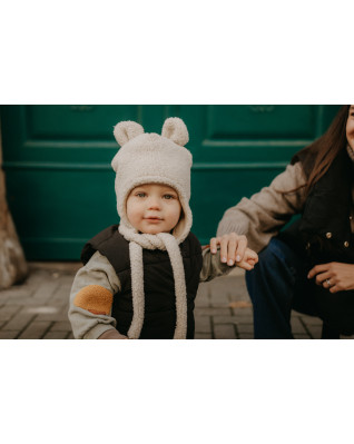 T-TOMI Cap TEDDY Cream (6-9 months)