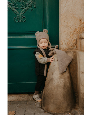 T-TOMI Cap TEDDY Grey (3-6 months)