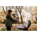 T-TOMI Footmuff Grey flowers