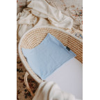 T-TOMI Muslin diaper under the head Blue