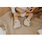 T-TOMI Muslin blanket with ruffles Pink