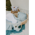 T-TOMI Muslin pillow with ruffles White 