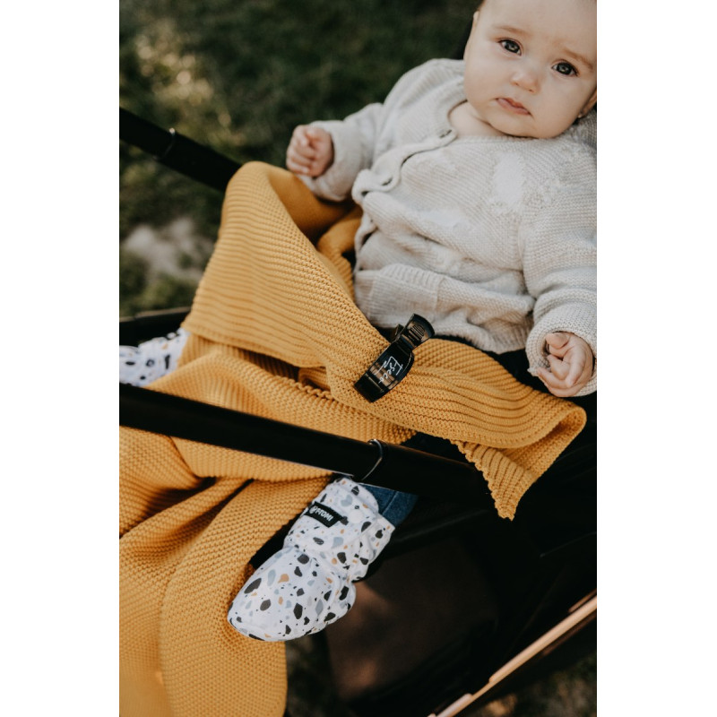 T-TOMI Knitted blanket Mustard