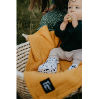 T-TOMI Knitted blanket WARM Mustard