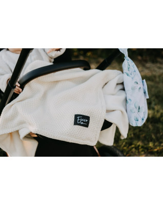 T-TOMI Knitted blanket WARM Cream