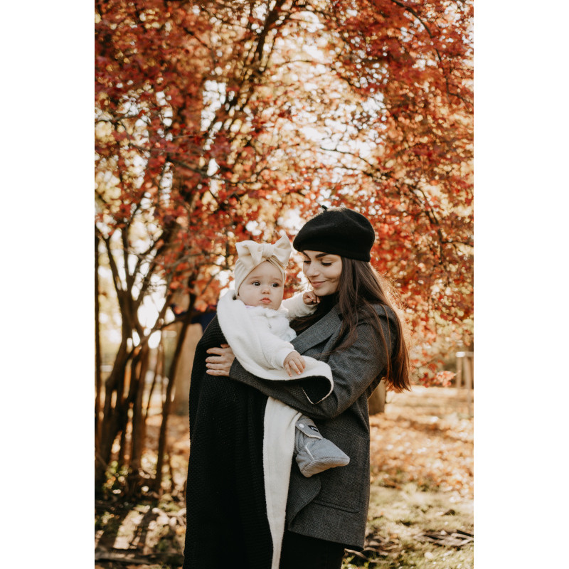 T-TOMI Knitted blanket WARM Petrol blue