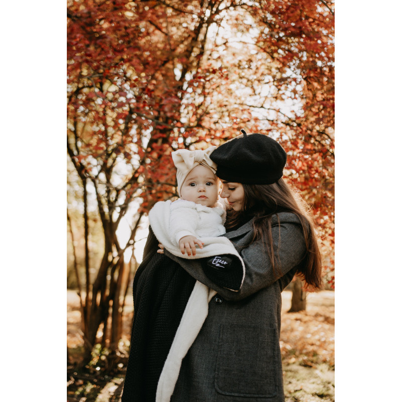 T-TOMI Knitted blanket WARM Black