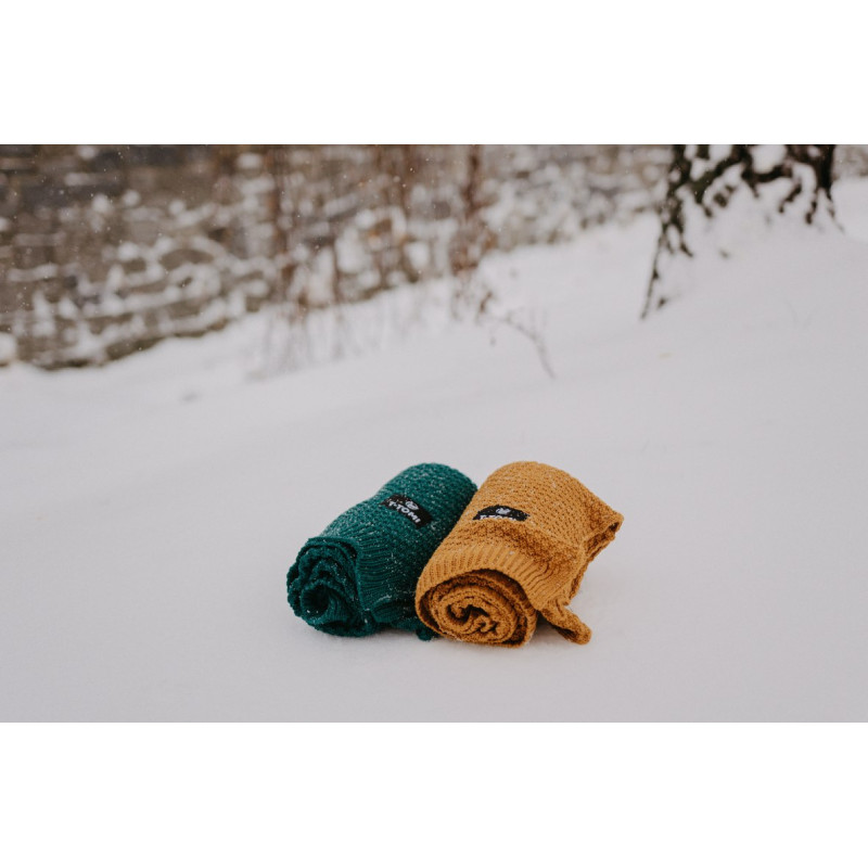 T-TOMI Knitted blanket Curry