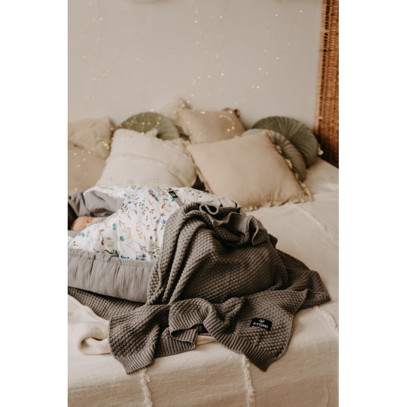 T-TOMI Knitted blanket Raspberry