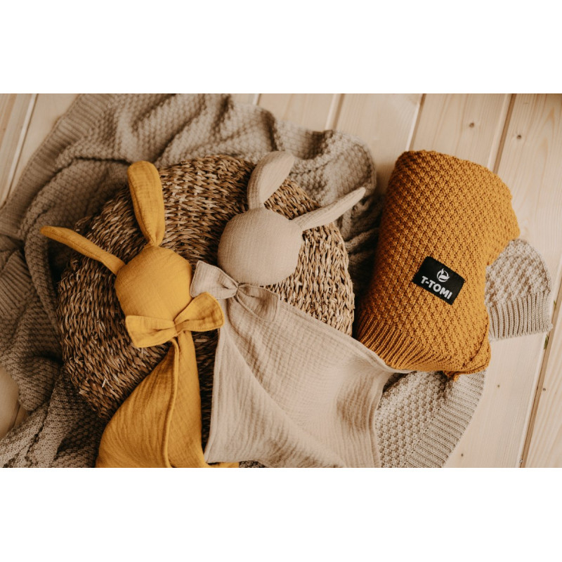 T-TOMI Knitted blanket Curry