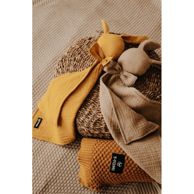 T-TOMI Knitted blanket Curry