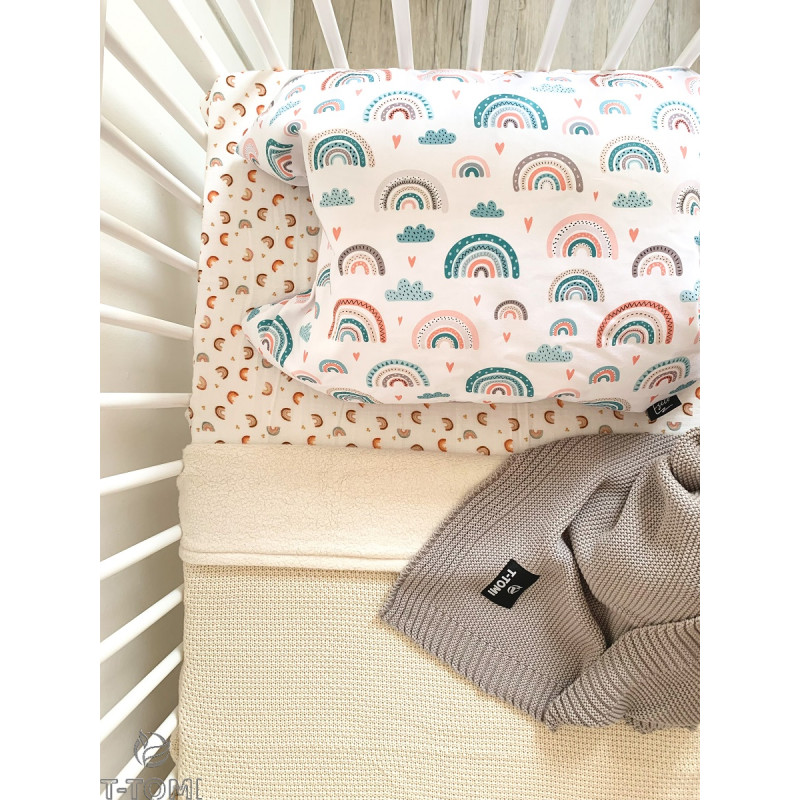 T-TOMI Knitted blanket Grey waves