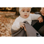 T-TOMI Knitted blanket WARM Dark blue waves