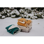 T-TOMI Knitted blanket WARM Smaragd