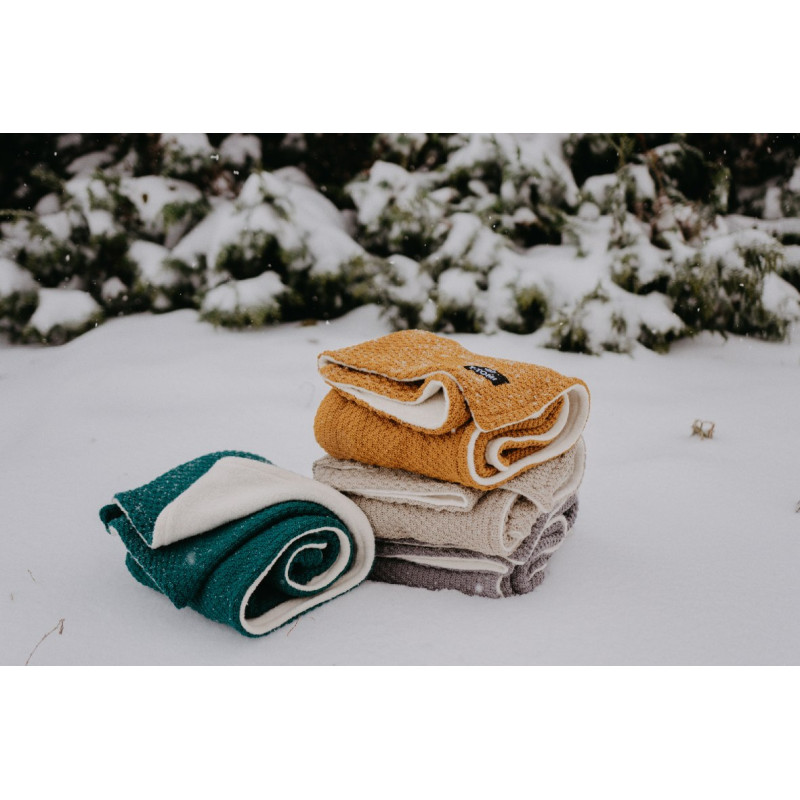 T-TOMI Knitted blanket WARM Smaragd