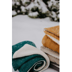 T-TOMI Knitted blanket WARM Smaragd