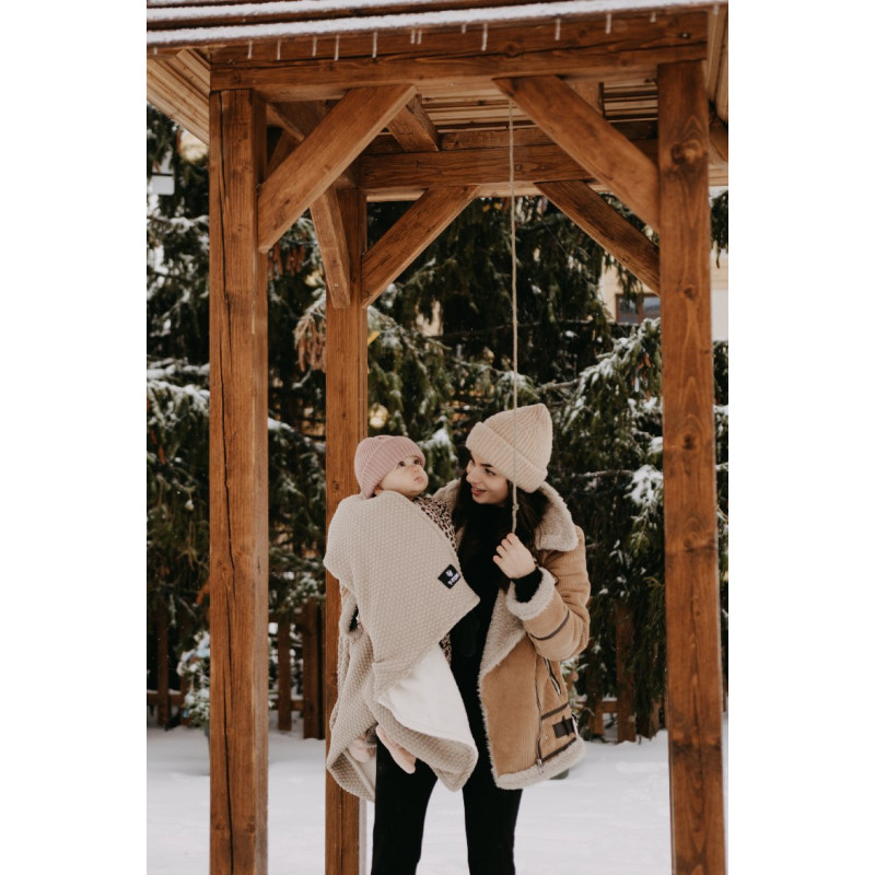 T-TOMI Knitted blanket WARM Sand