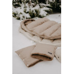 T-TOMI Winter gloves for strollers Watercolor flowers