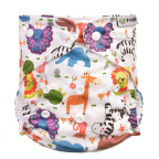 T-TOMI Pocket diaper (type AIO) - snaps ZOO