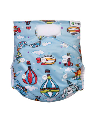 T-TOMI Pant diaper AIO - Changing set velcro Air balloons