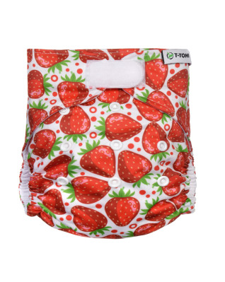 T-TOMI Pant diaper AIO - Changing set velcro Strawberries