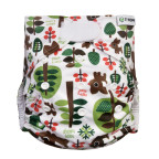 T-TOMI Pocket diaper (type AIO) - velcro Trees