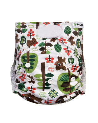 T-TOMI Pant diaper AIO - Changing set velcro Trees