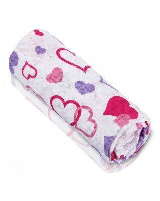 T-TOMI Bamboo towel Hearts 