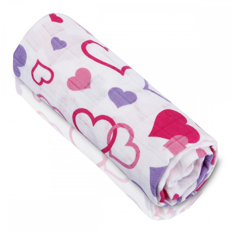 T-TOMI Bamboo towel Hearts 