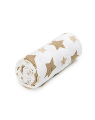 T-TOMI Bamboo towel Beige stars 