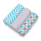 T-TOMI Bamboo diapers Blue bubbles