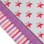 T-TOMI Bamboo diapers Pink stars