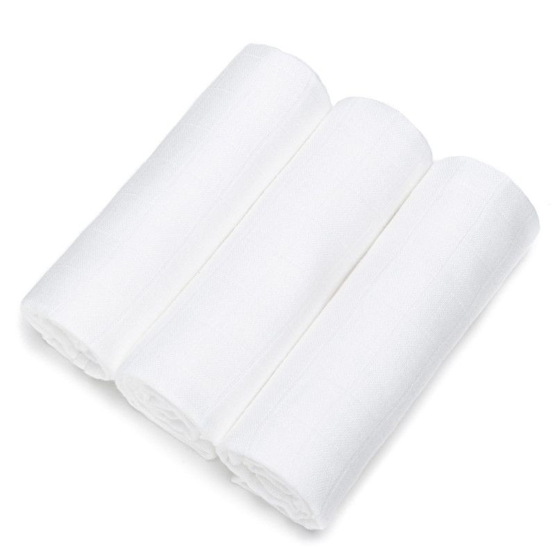 T-TOMI Bamboo diapers White 
