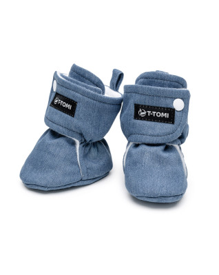 T-TOMI Booties Washed DENIM (6-9 months) 