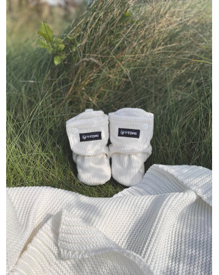 T-TOMI Booties Cream (3-6 months) WARM