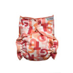 T-TOMI Pant diaper - Changing set snaps Pink Alphabet  