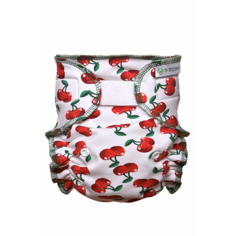 T-TOMI Pant diaper - changing set velcro Cherries  