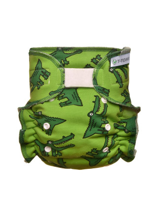T-TOMI Pant diaper - changing set velcro Crocodiles 