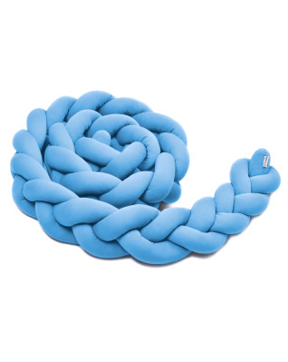 T-TOMI Braided crib bumpers 180 cm Blue