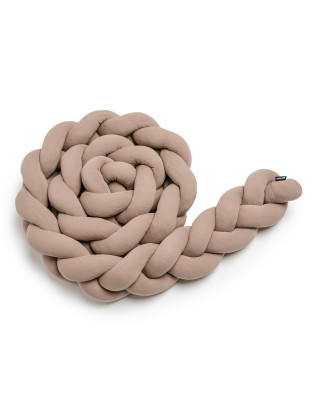 T-TOMI Braided crib bumpers 180 cm Mocca
