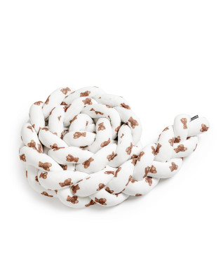 T-TOMI Braided crib bumpers 180 cm Teddy