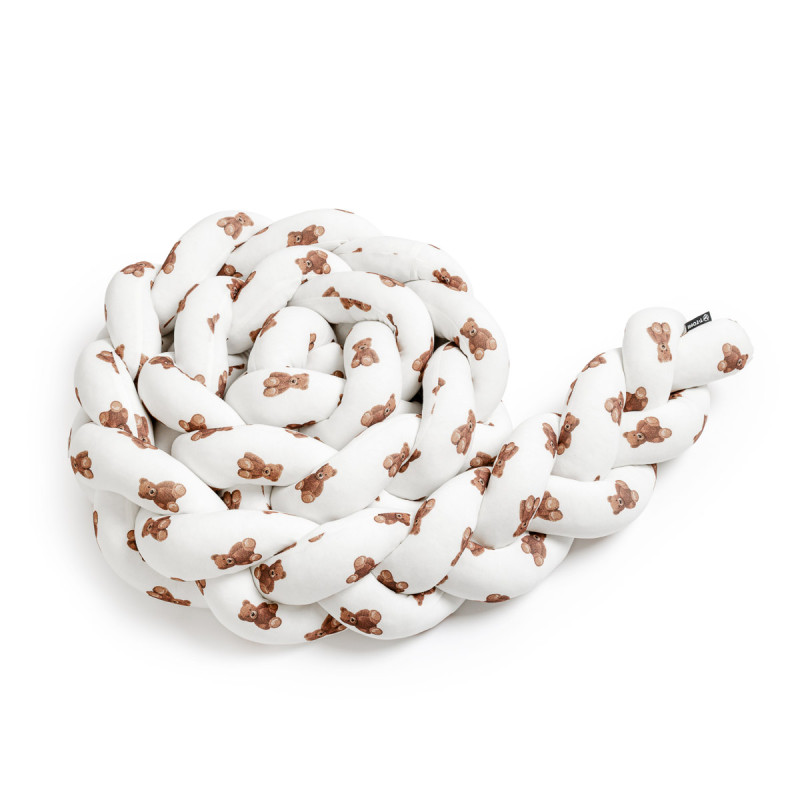 T-TOMI Braided crib bumpers 360 cm Teddy