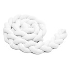 T-TOMI Braided crib bumpers 220 cm White