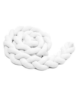 T-TOMI Braided crib bumpers 180 cm White