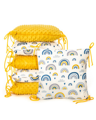 T-TOMI Pillow baby bumper MINKY Rainbow