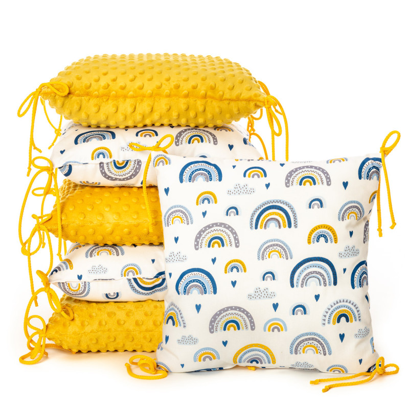 T-TOMI Pillow baby bumper MINKY Rainbow