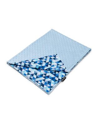 T-TOMI MINKY Blanket Blue triangles