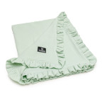 T-TOMI Muslin blanket with ruffles Mint  