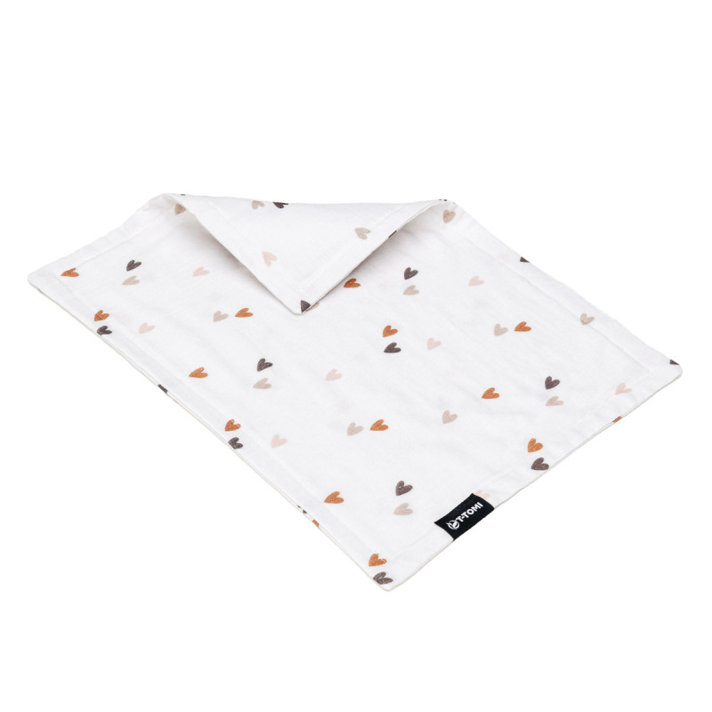 T-TOMI Muslin diaper under the head Love